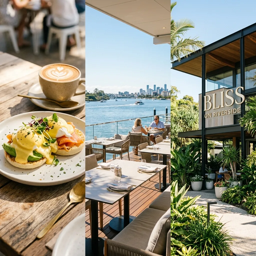 Bliss on Riverside — riverside cafe dining and experiences, Tennyson Brisbane